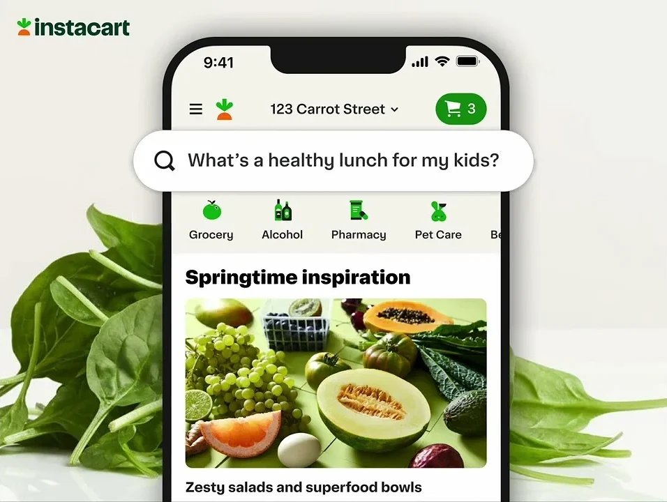 Chiedi a Instacart Ux Ui