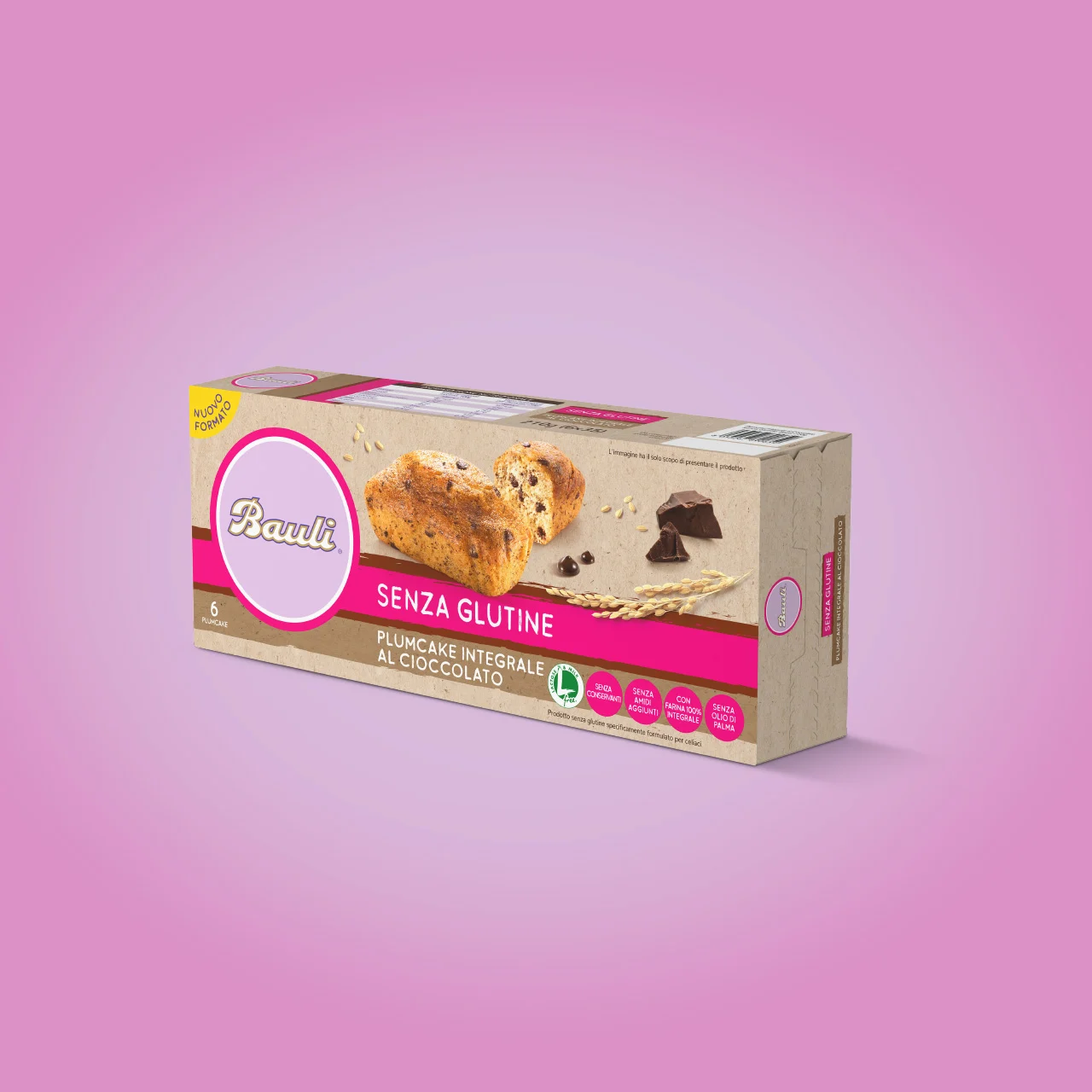 Bauli Senza Glutine Plumcake Integrale Packaging