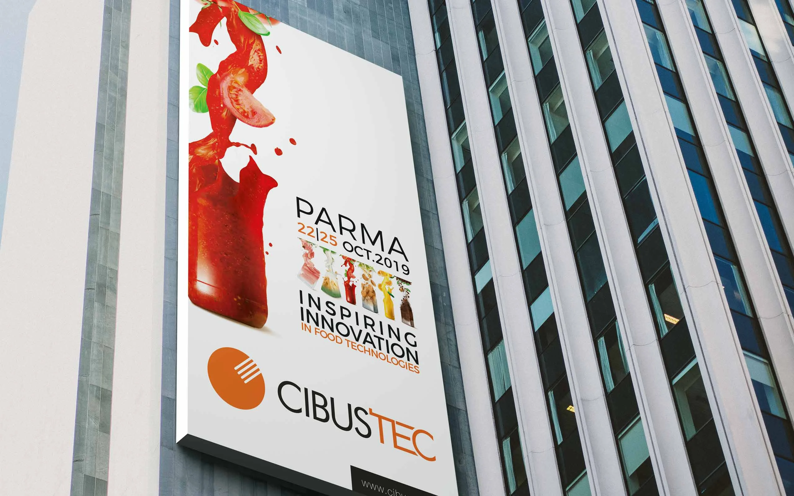 Cibustec2019 Cartellone pubblicitario
