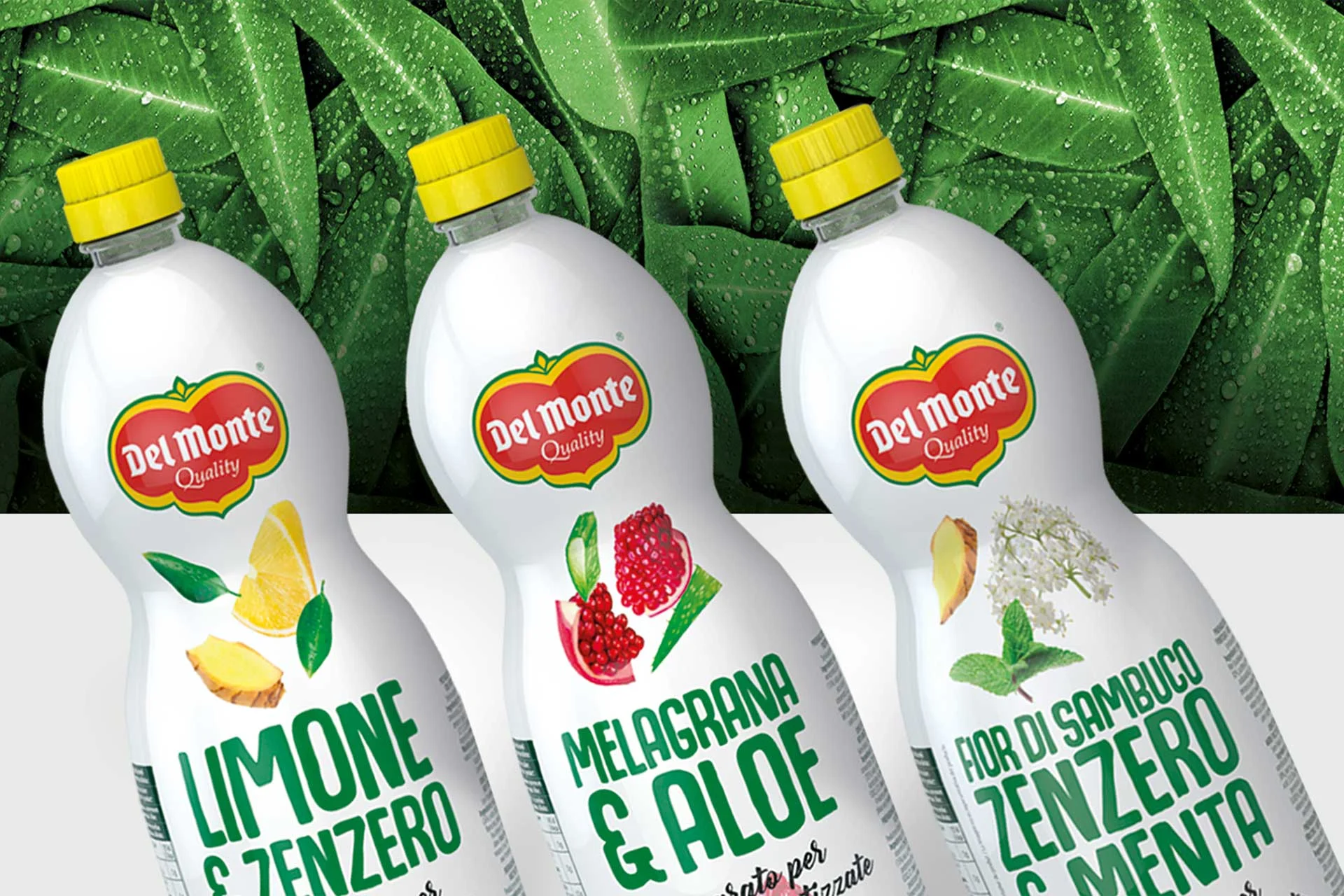 Delmonte Packaging Design Acque Aromatizzate