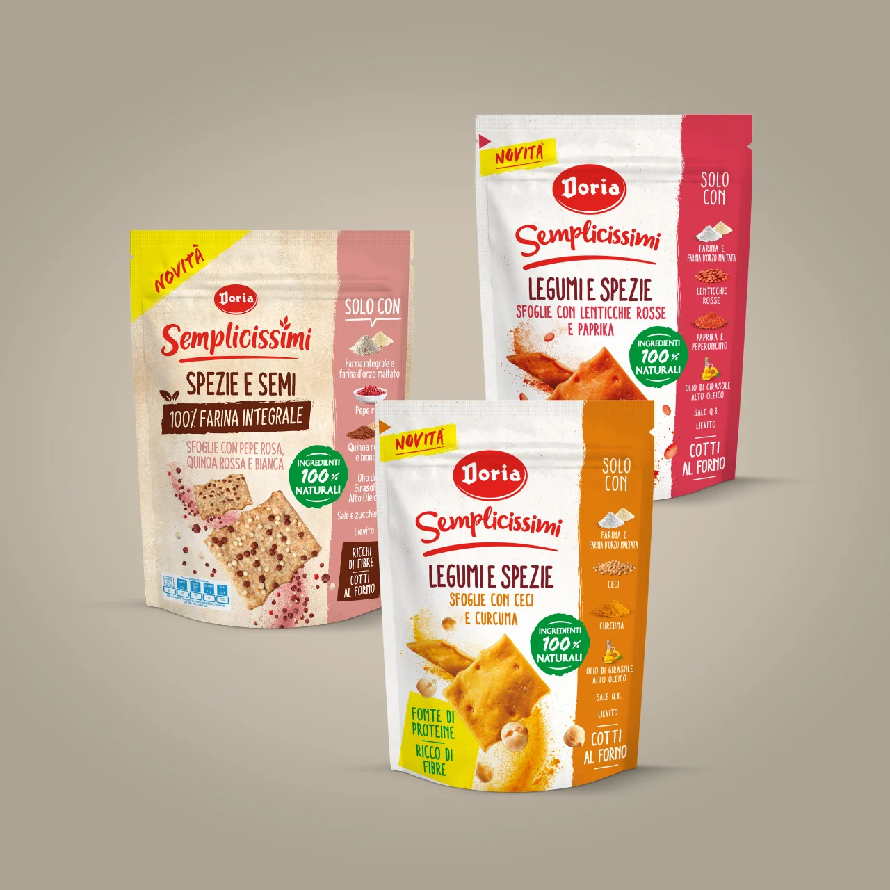 Doria Sfoglie Semplicissimi Packaging