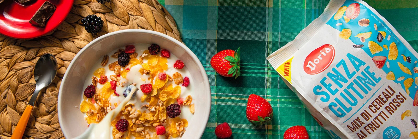 Doria Senza Glutine Cereali Ambient Gamma Sfondo