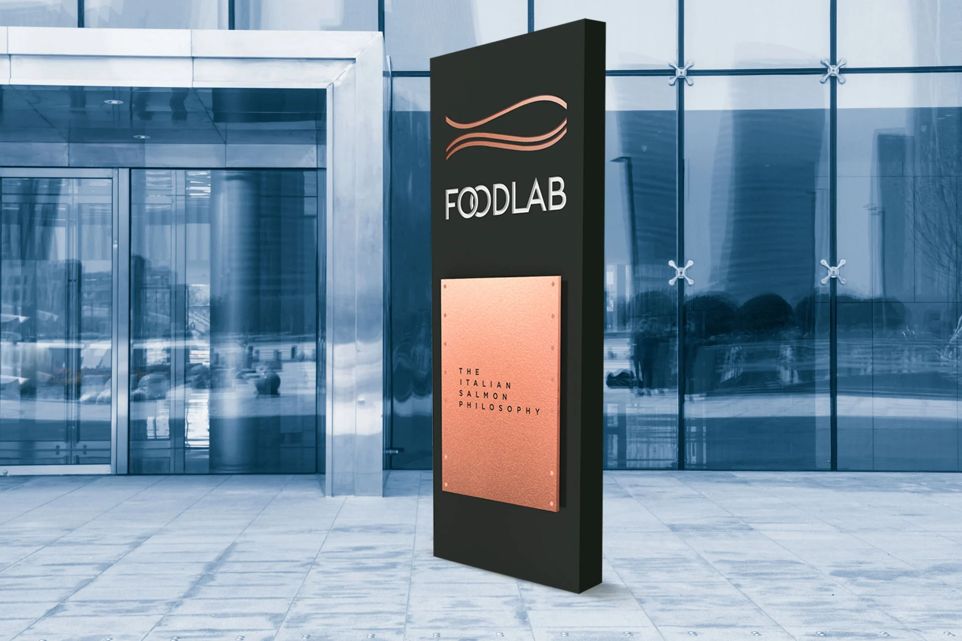 Foodlab Branding Totem