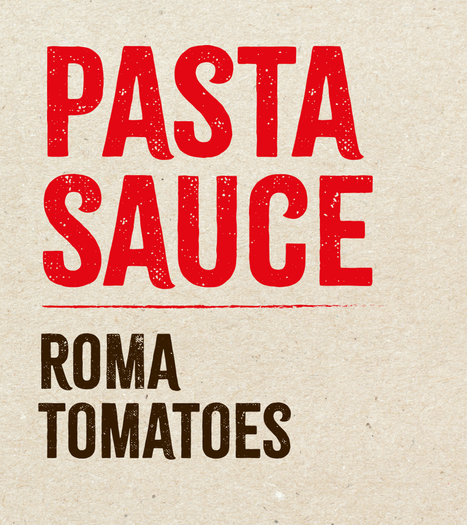 Nomi delle salse per pasta Mutti Design
