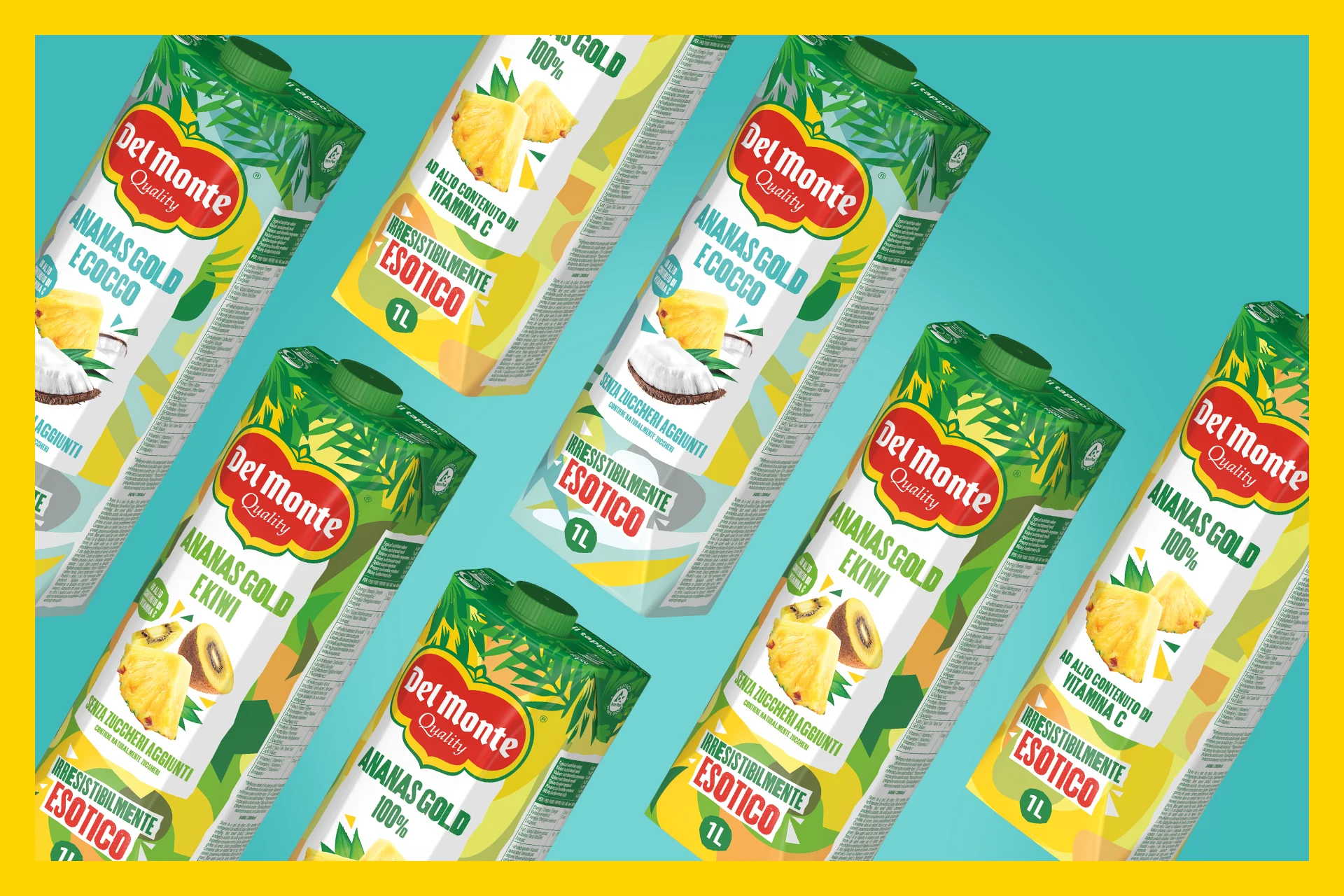 Agenzia di Packaging Design Servizi Delmonte Linea Esotica 1000ml
