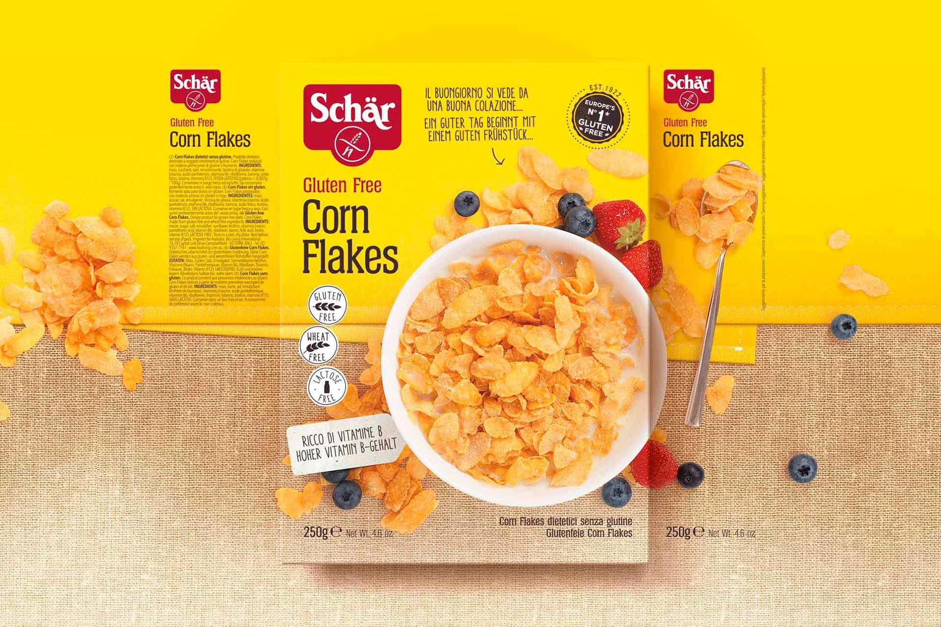 Schar Packaging Design Fiocchi di mais