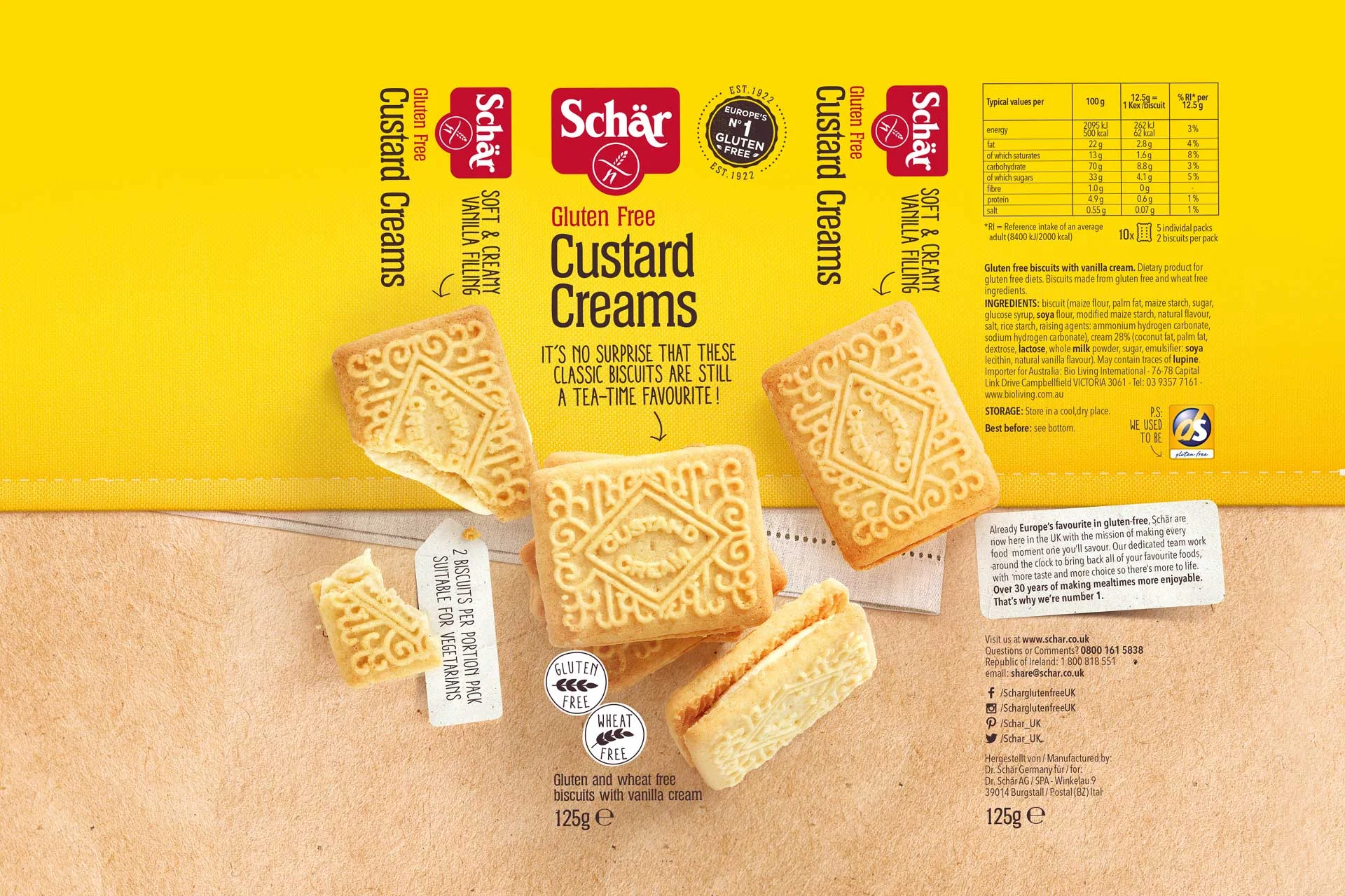 Schar Biscotti Crema Pasticcera