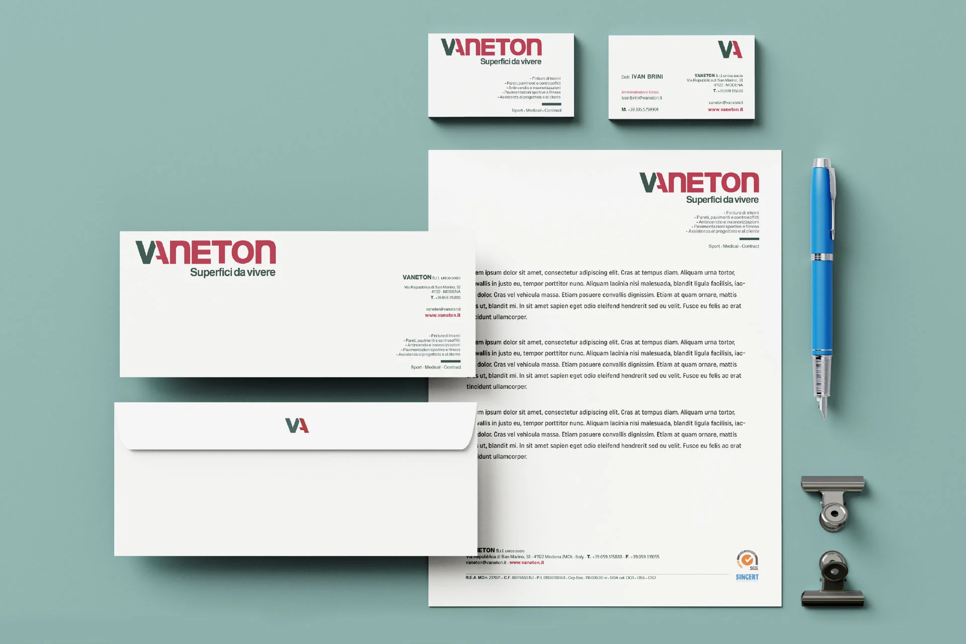 Coordinata di Branding Vaneton2